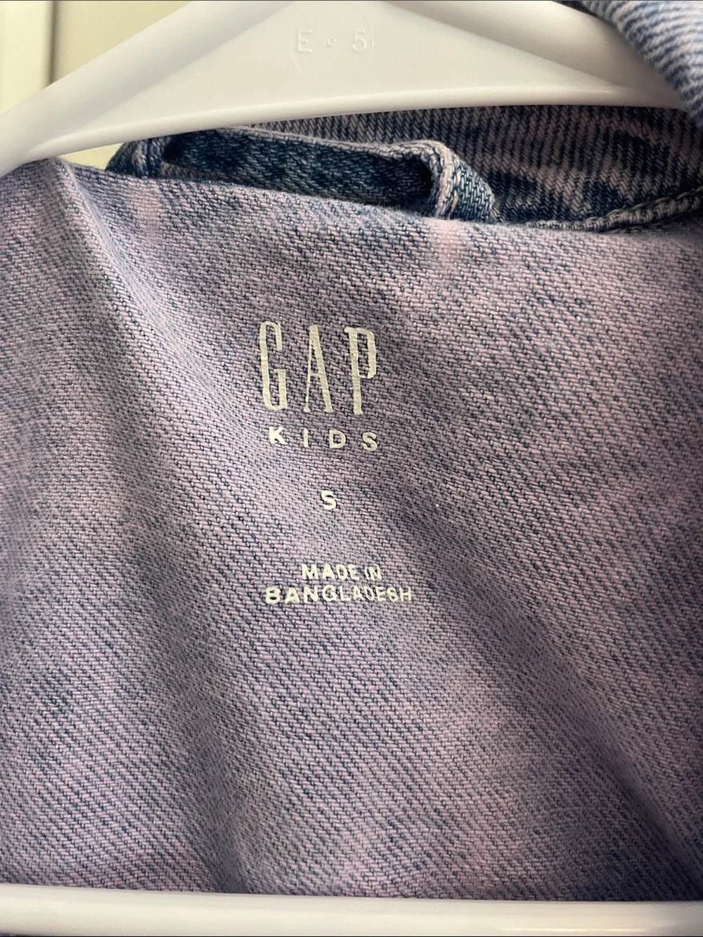 GAP Lavender Cropped Denim Jacket for Kids